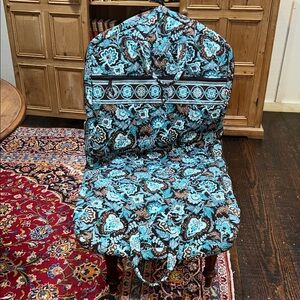 Vera Bradley Garment Bag in Retired Java Blue Pattern
